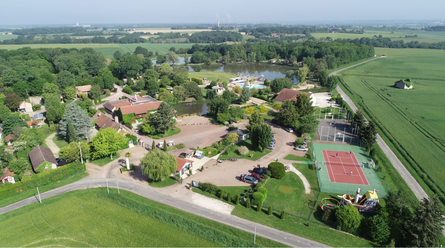 Vue drone du camping Bois bardelet