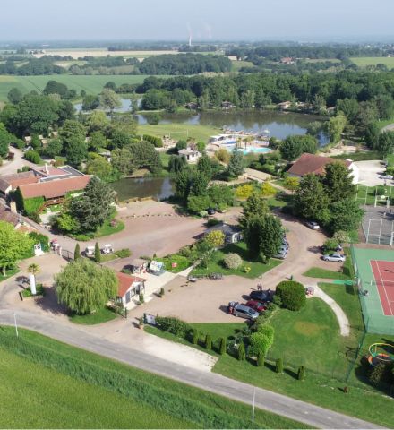 Vue drone du camping Bois bardelet