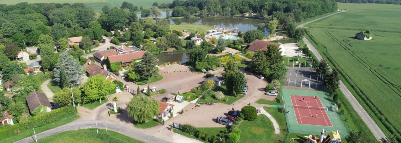 Vue drone du camping Bois bardelet