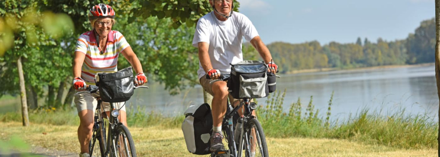 Famille en vélo